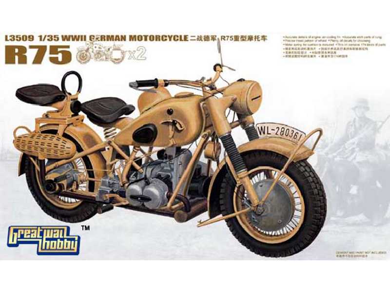 WWII German BMW R75 motorcycle - 2 models - image 1