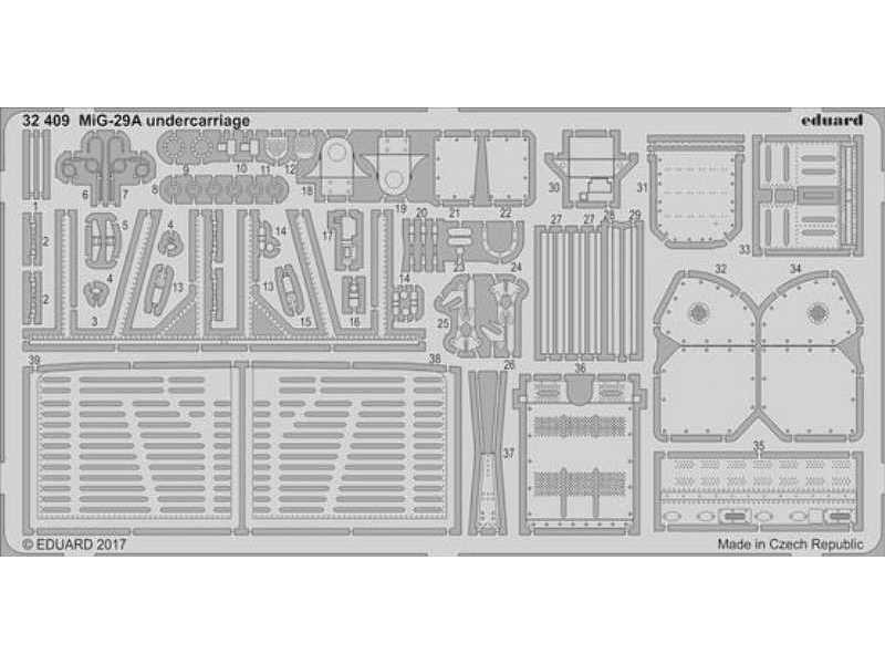 MiG-29A undercarriage 1/32 - Trumpeter - image 1