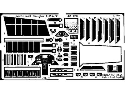 F-15C Eagle interior 1/48 - Hasegawa - image 1