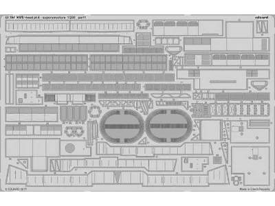 HMS Hood pt.  6 superstructure 1/200 - Trumpeter - image 1