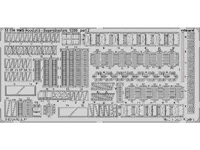 HMS Hood pt.  6 superstructure 1/200 - Trumpeter - image 2