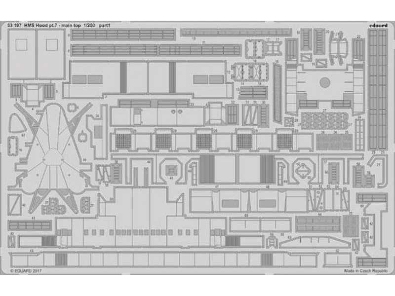 HMS Hood pt.  7 main top 1/200 - Trumpeter - image 1