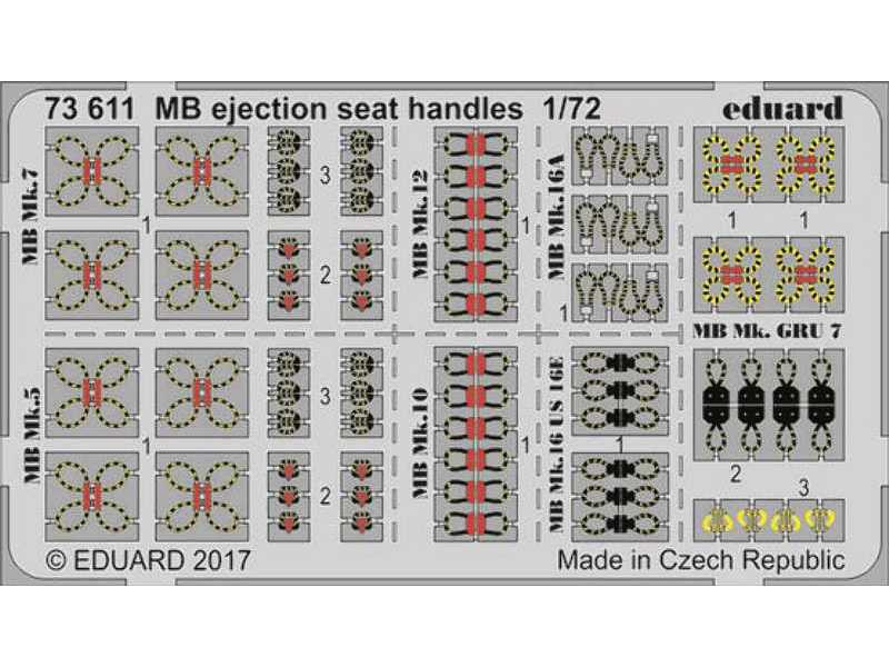 MB ejection seat handles 1/72 - image 1