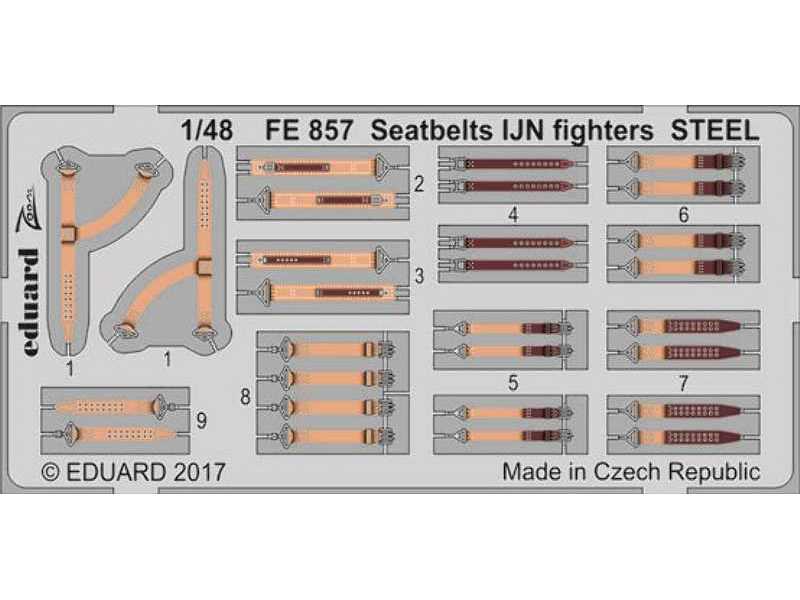 Seatbelts IJN fighters STEEL 1/48 - image 1