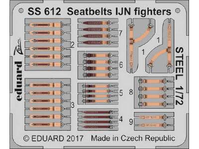 Seatbelts IJN fighters STEEL 1/72 - image 1