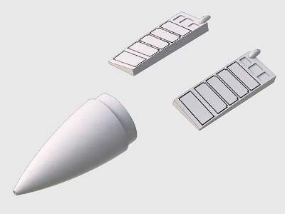 MiG-29A Radome and closed upper jet intakes fo Italeri - image 1