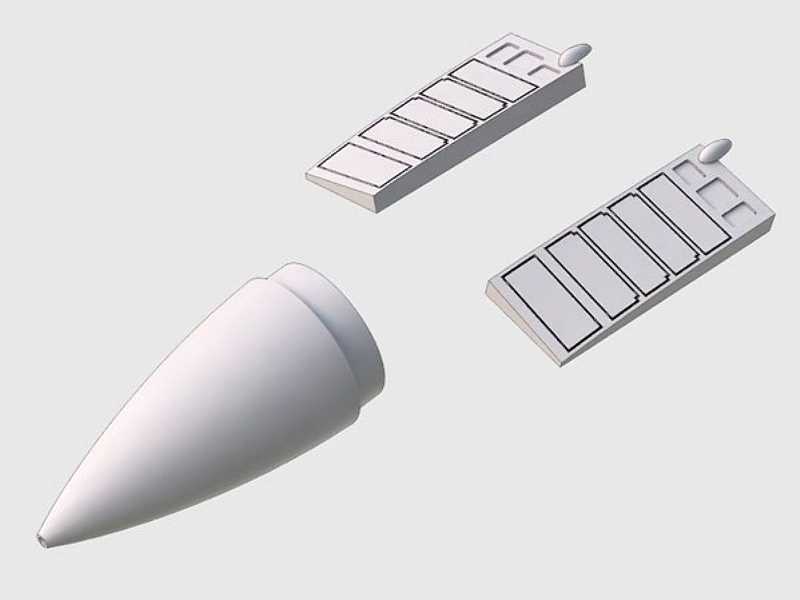 MiG-29A Radome and closed upper jet intakes fo Italeri - image 1