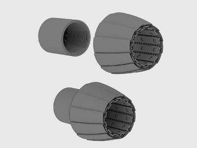 F/A-18 E/F Super Hornet engine nozzles for Hasegawa - image 1