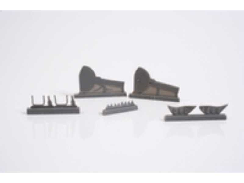 A6M5c Zero: Correction Undercarriage Doors Set - Hasegawa - - image 1