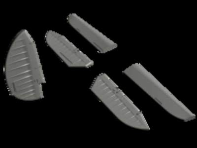 Control Surfaces Set SB2C-4 for Academy - image 1