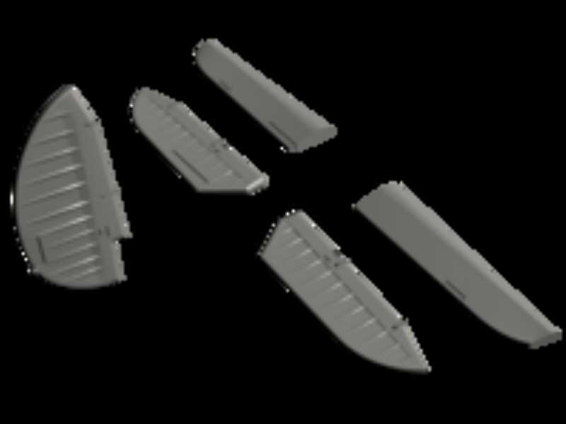 Control Surfaces Set SB2C-4 for Academy - image 1