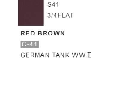 S041 Red Brown - (Flat) - image 1
