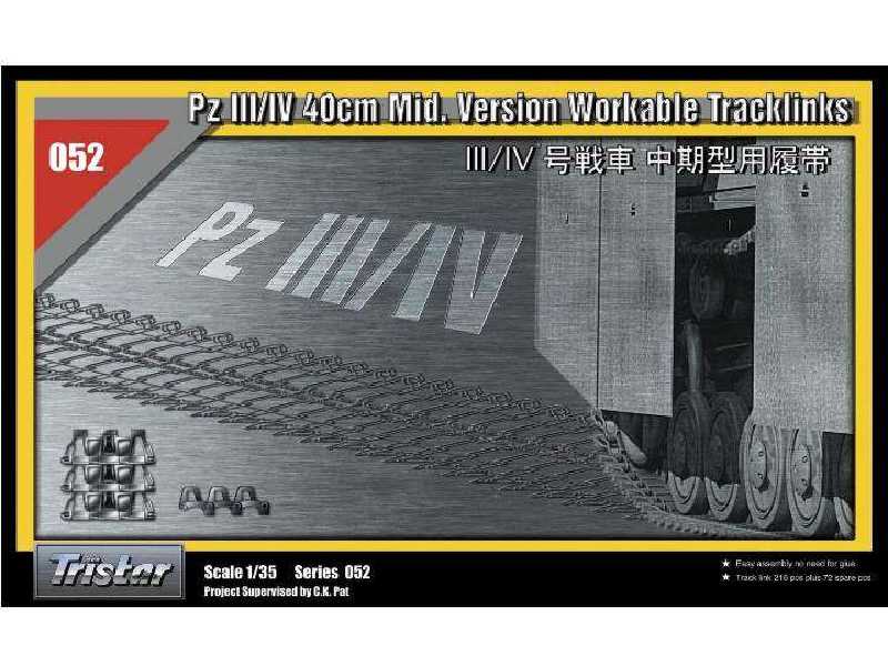 Pz.III/IV 40cm Mid.Version Workable Tracklinks  - image 1