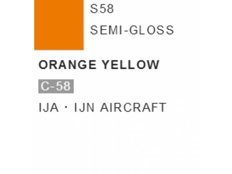 S058 Orange Yellow - (Semigloss) - image 1