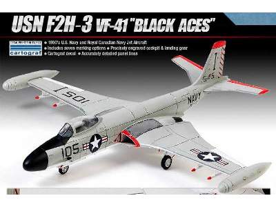 USN F2H-3 VF-41 BLACK ACES - image 2
