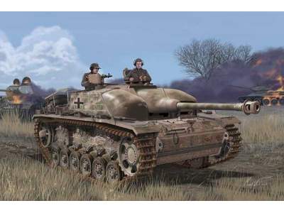 Concrete Armored StuG.III Ausf.G w/Zimmerit - image 1