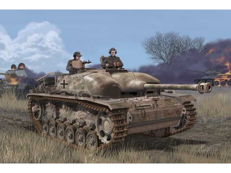 Concrete Armored StuG.III Ausf.G w/Zimmerit - image 1