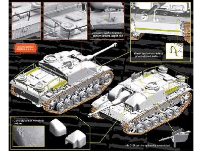 Concrete Armored StuG.III Ausf.G w/Zimmerit - image 3