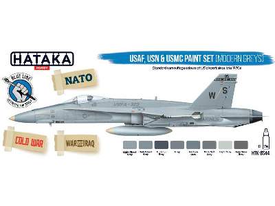 HTK-BS44 USAF, USN &amp; USMC paint set (modern greys) - image 3