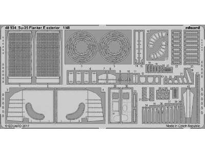 Su-35 Flanker E exterior 1/48 - Kitty Hawk - image 1