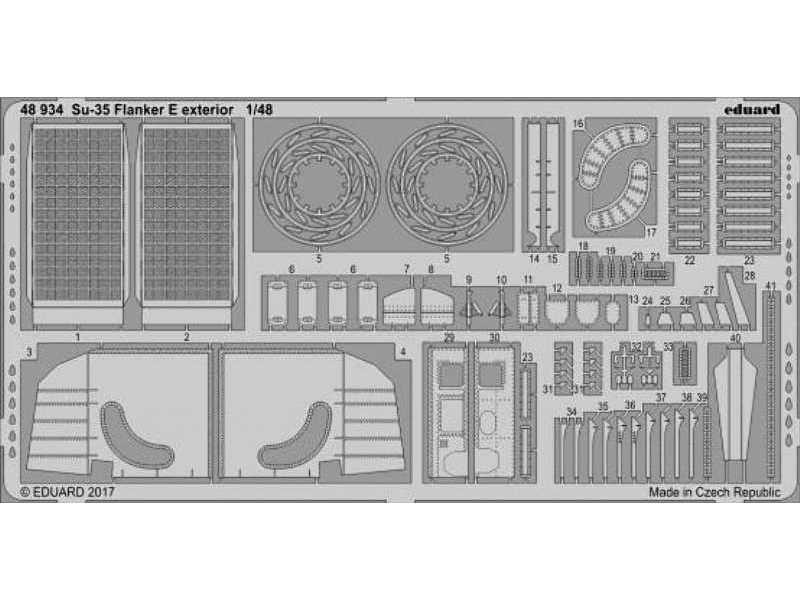 Su-35 Flanker E exterior 1/48 - Kitty Hawk - image 1