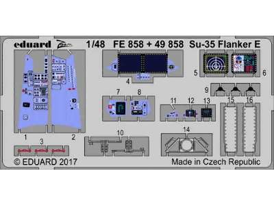 Su-35 Flanker E interior 1/48 1/48 - Kitty Hawk - image 1