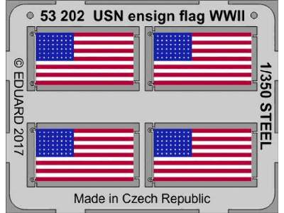 USN ensign flag WW2 STEEL 1/350 - image 1