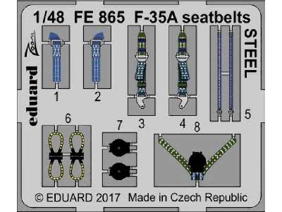 F-35A seatbelts STEEL 1/48 - Meng - image 1