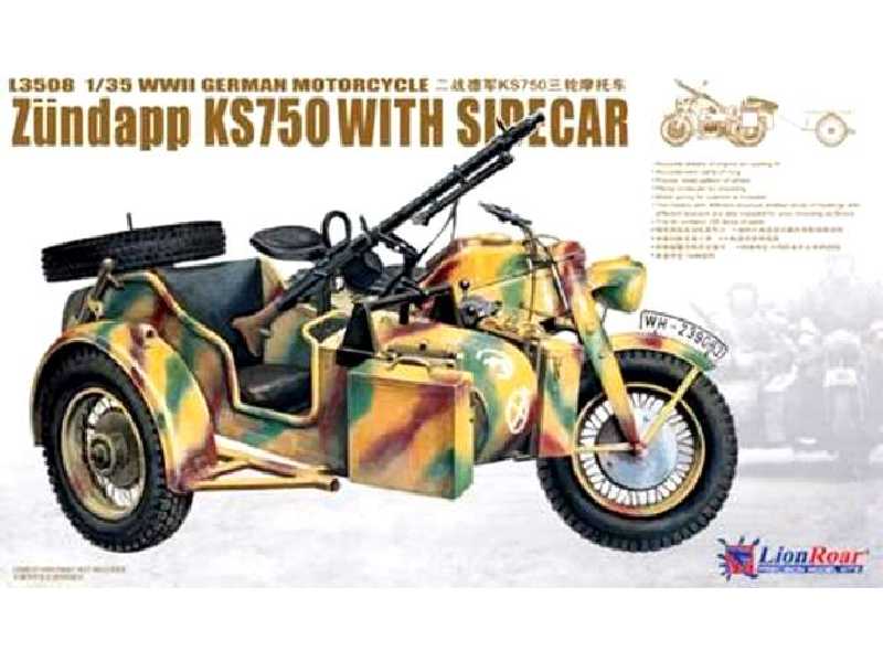 WWII German Zundapp KS 750 with Sidecar - image 1