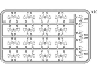 T-54 OMSH Individual Track Link Set - Early Type - image 5