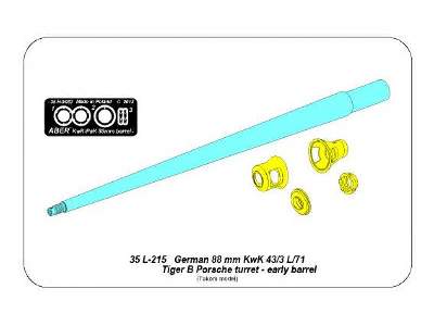 Barrel for German 8,8cm Kw.K 43 (L/71) gun used on Tiger B  - image 8