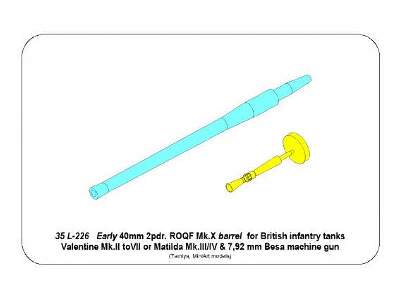 Early barrel for Valentine Mk.II to VII or Matilda Mk.III/IV  - image 13
