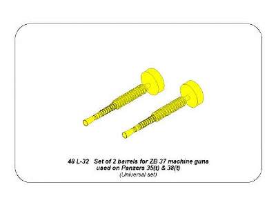 Set of 2 Barrels for ZB 37 machine guns used on Pz.35/38(t) - image 9