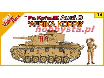 Pz.Kpfw.III + figure set "Deutsche Afrika Korps" - image 1