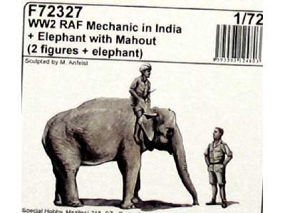 Mechanic Of India WWII + Elephant With Mahout  - image 4
