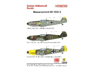 Decals - Messerschmitt Bf 109E-3 - image 2