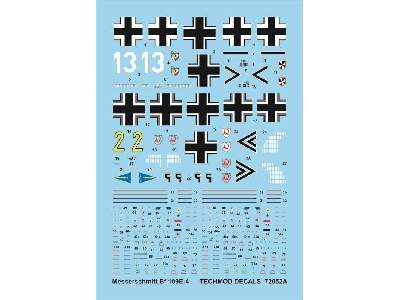 Decals - Messerschmitt Bf 109G-2 - 1940 - image 1