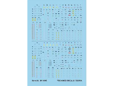 Decals - Stencils for Bf 109E - image 1