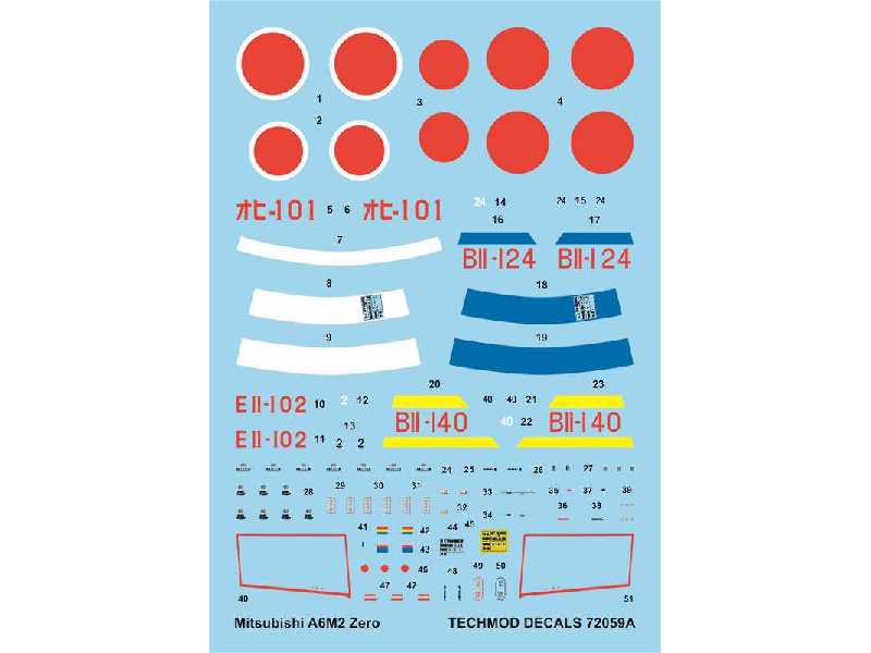 Decals - Mitsubishi A6M2 Zero - image 1