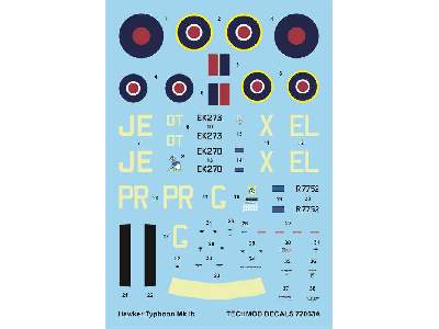 Decals - Hawker Typhoon Ib - set 2 - image 1