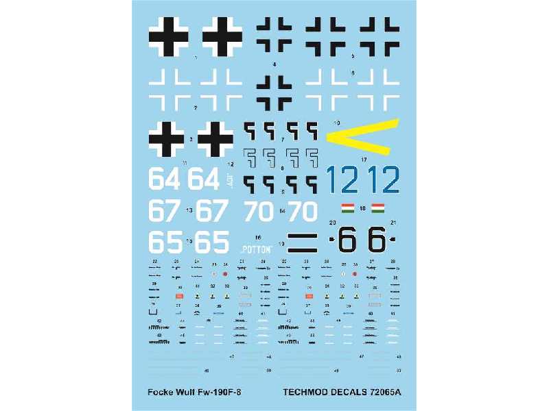 Decals - Focke-Wulf Fw 190F-8 -set 2 - image 1