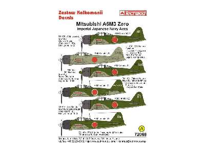 Decals - Mitsubishi A6M3 Zero - Imperial Japanese Navy Aces - image 2