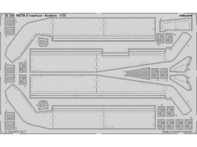 MSTA S howitzer - fenders 1/35 - Zvezda - image 1