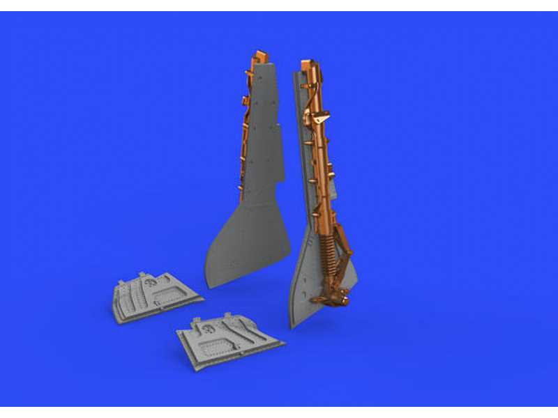 Fw 190A-3/ A-4 undercarriage legs BRONZE 1/48 - Eduard - image 1