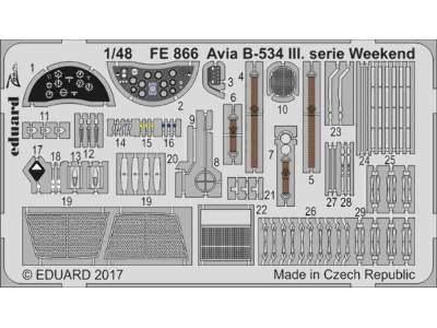 Avia B-534 III. serie Weekend 1/48 - Eduard - image 1