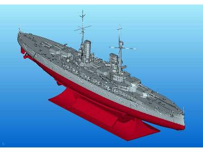 Kronprinz - WWI German Battleship - full hull & waterline - image 4