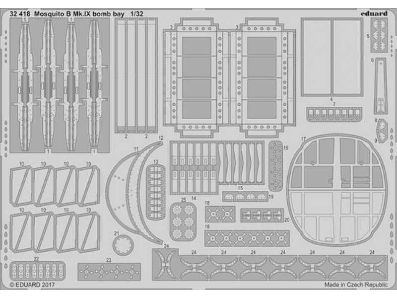 Mosquito B Mk. IX bomb bay 1/32 - Hk Models - image 1 Mosquito B Mk. IX bomb bay 1/32 - Hk Models - image 1
