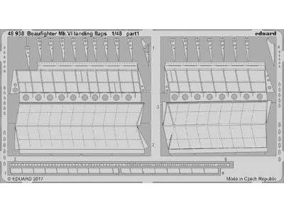 Beaufighter Mk. VI landing flaps 1/48 - Tamiya - image 1