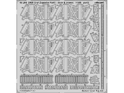 DKM Graf Zeppelin pt.1 deck & jeřáby 1/350 - Trumpeter - image 2