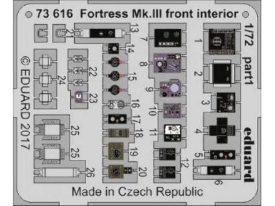 Fortress Mk. III front interior 1/72 - Airfix - image 1